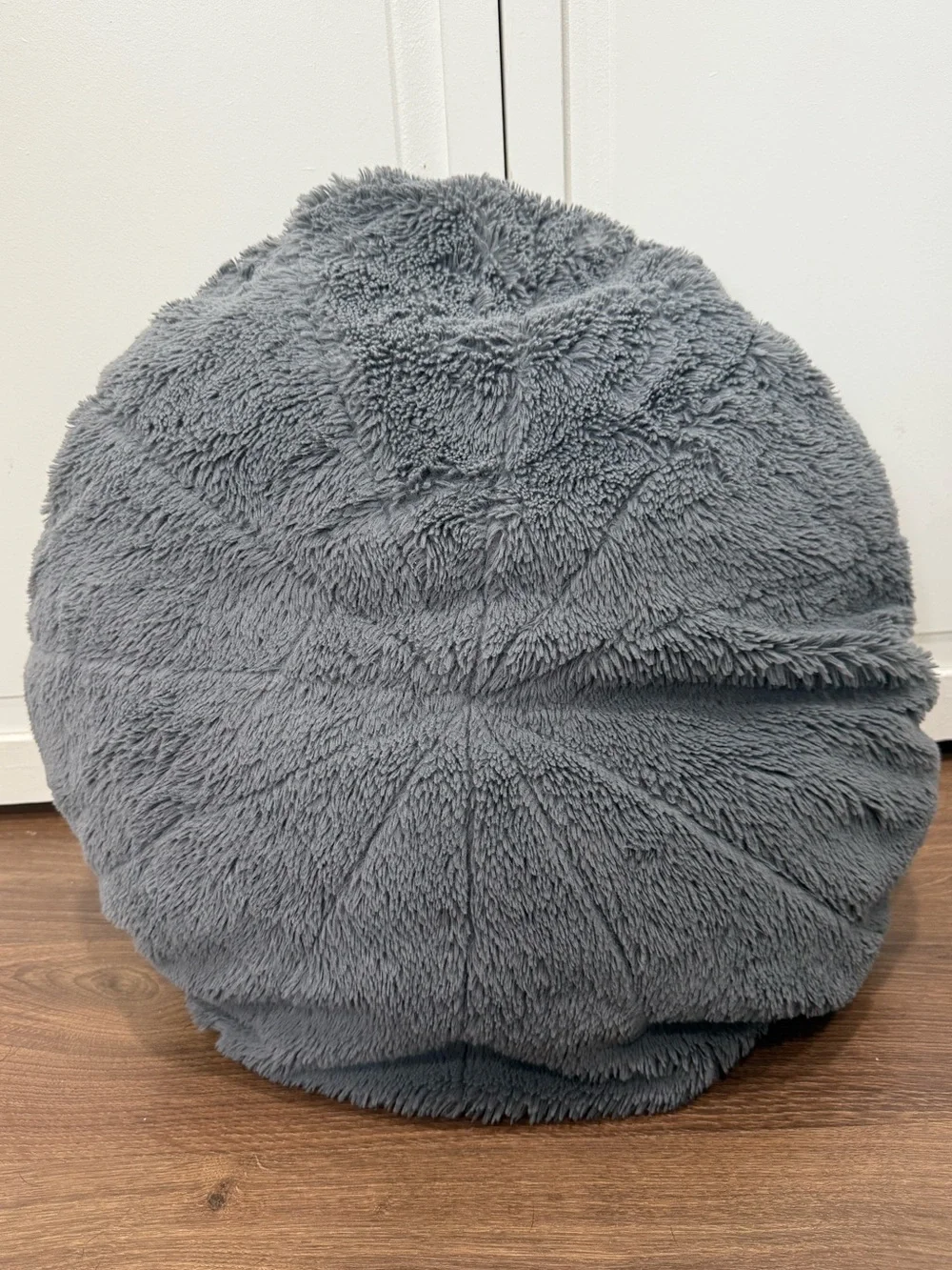 Grey  Round Throw  Pillow